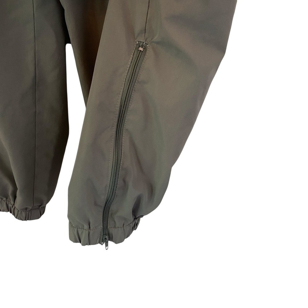 Le Coq Sportif VTG 90 Olive Green Track Pants Women XL Zipper Ankle Lined Jogger - Picture 6 of 14